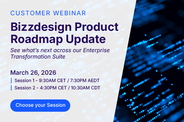 Invitation to register for the Bizzdesign Customer webinar